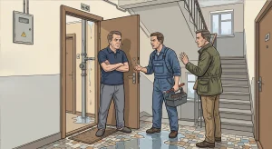 avarie la bloc acces în apartament